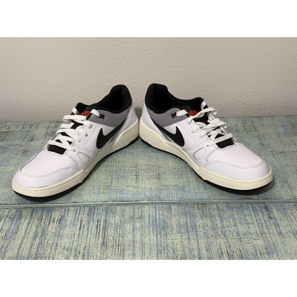 Nike Full Force Low Men's Sneakers Size 9.5 White/Black-Pewter-Sail New